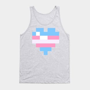 Pixel Heart - Trans Pride T-Shirt Tank Top